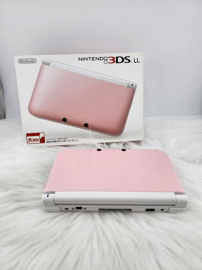 3DS XL Rosa y Blanco - Completo en Caja