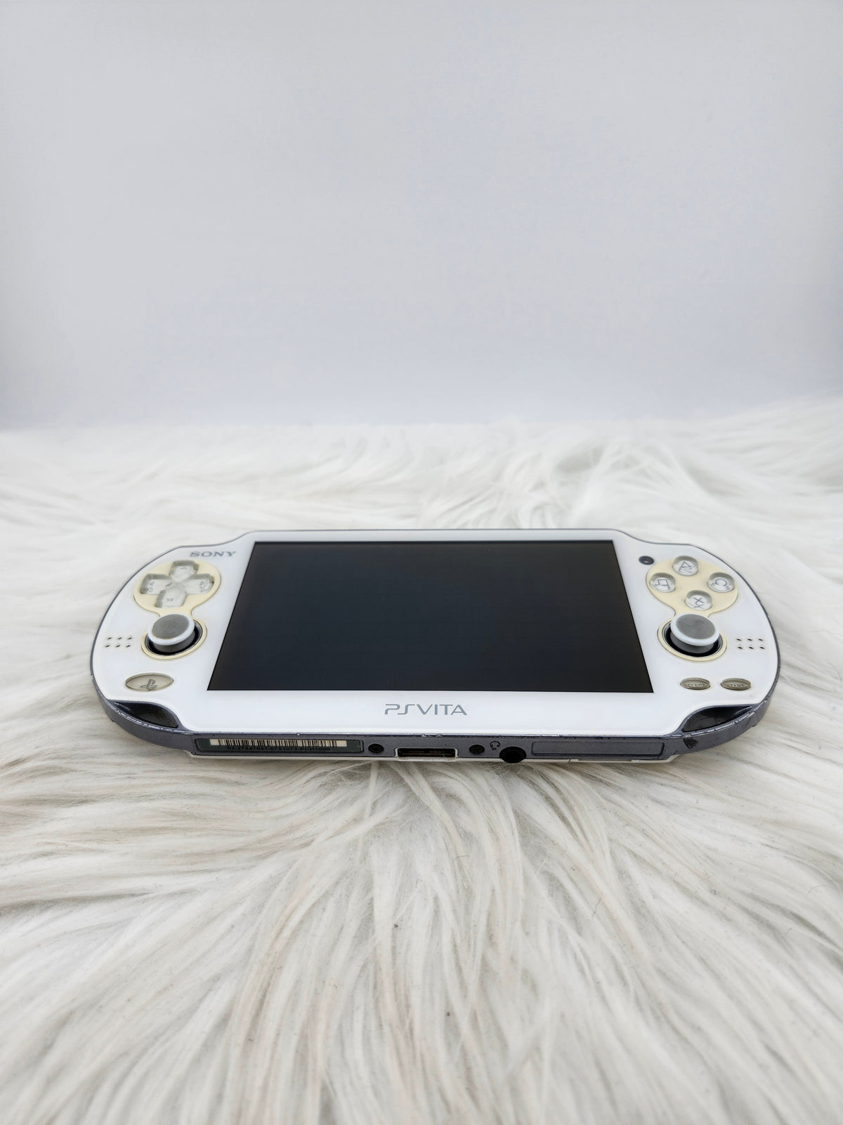 Crystal White Playstation Vita 1000 with Pink Glitter Shell