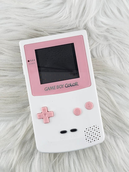 Coming Soon - Custom Console: White and Pink Gameboy Color