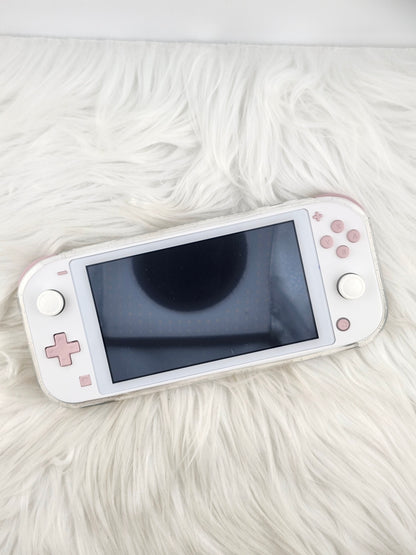 Custom Console: White and Pink Switch Lite