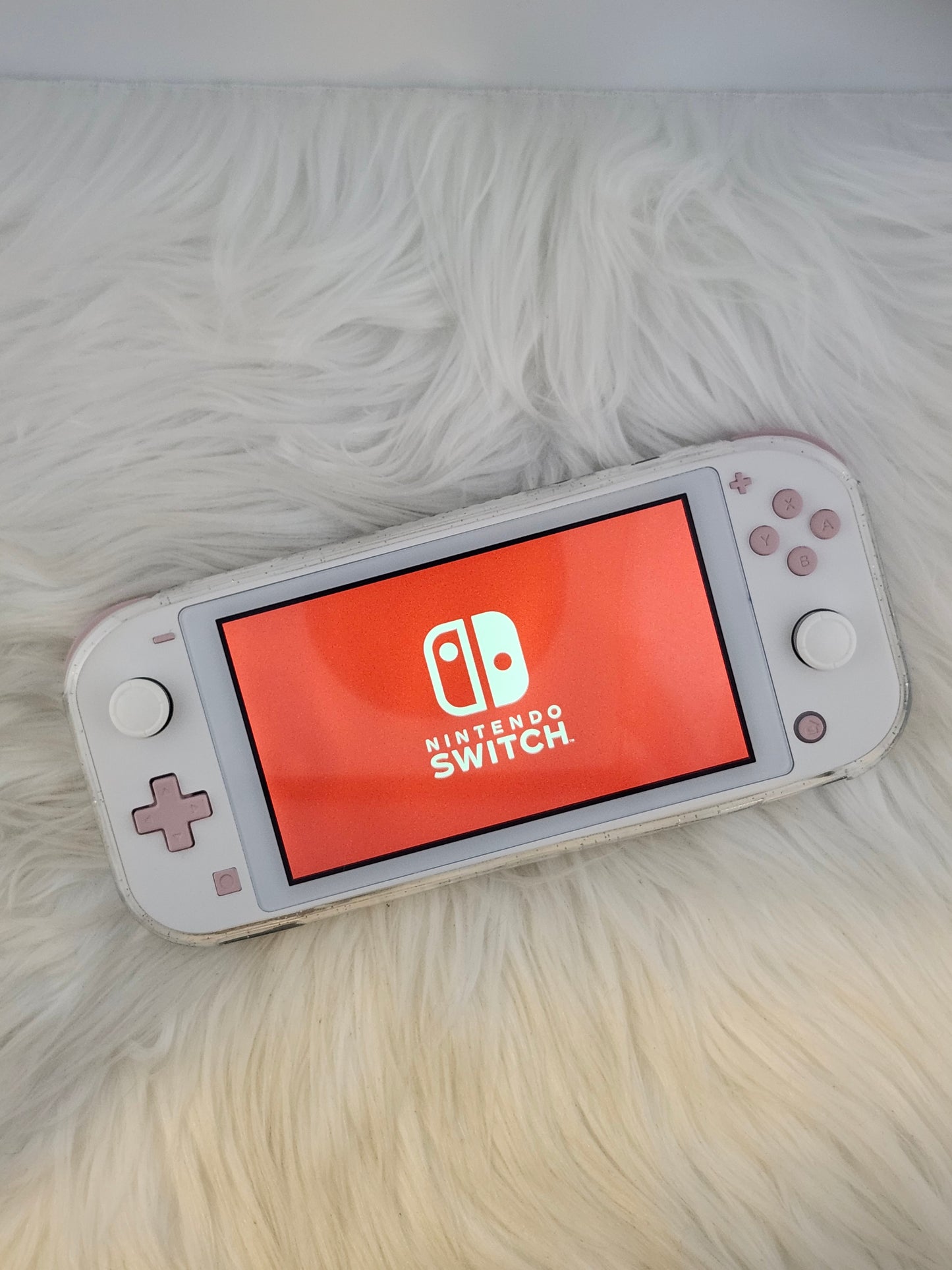 Custom Console: White and Pink Switch Lite