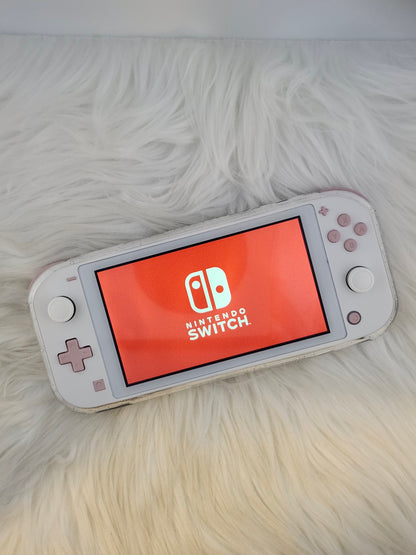 Custom Console: White and Pink Switch Lite