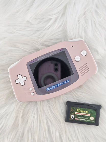 Custom Console: Pink and White Gameboy Advance
