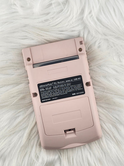 Custom Console: Pink and White Gameboy Color