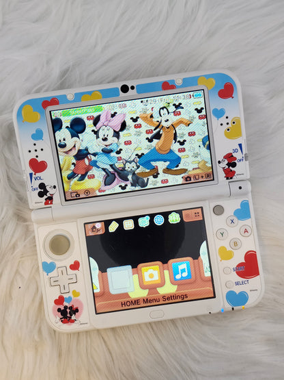 Disney Themed Pearl White "New" Model 3DS XL - Complete in Box